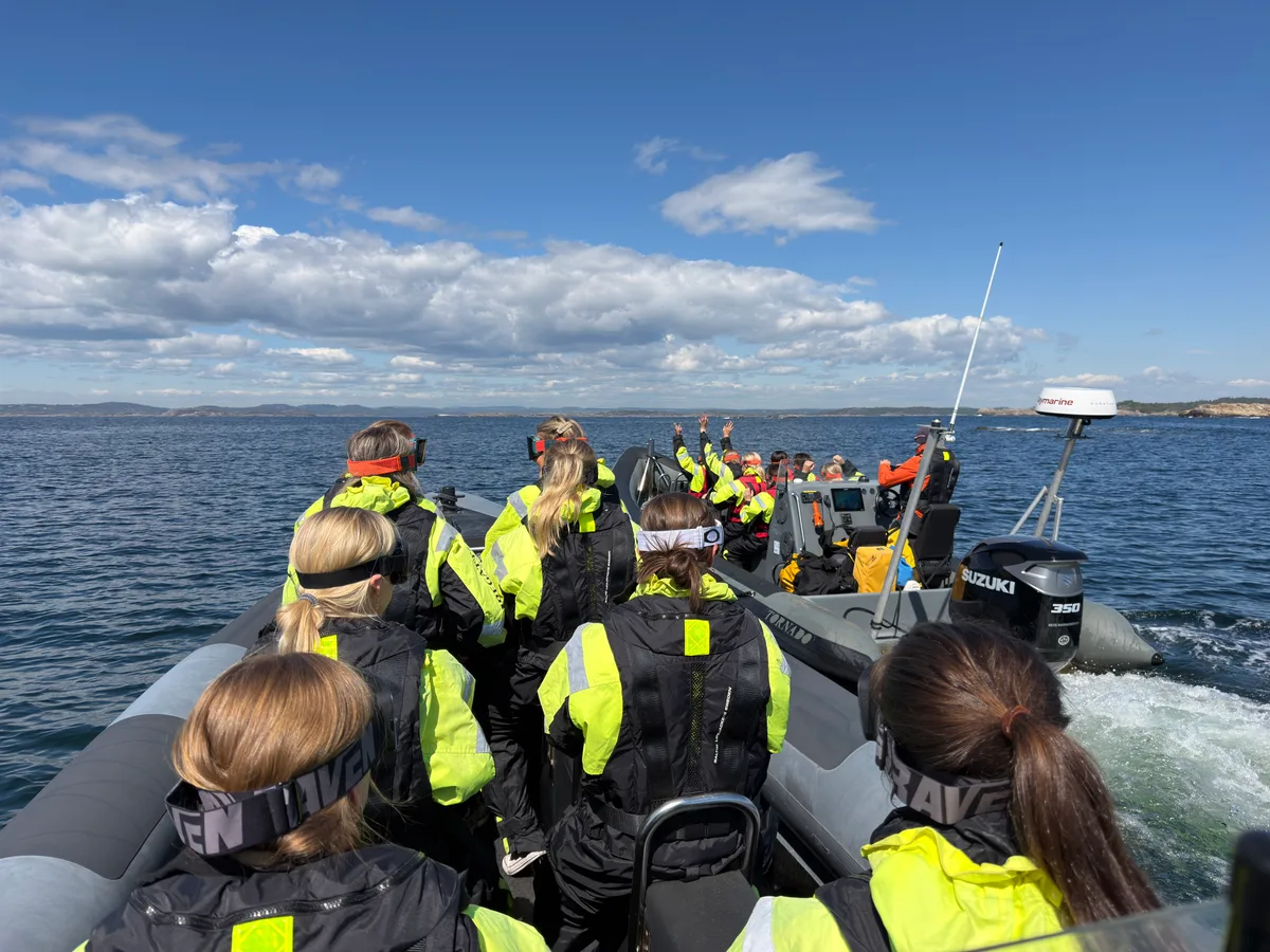 RIB-tur med gjester om bord i Oslofjorden
